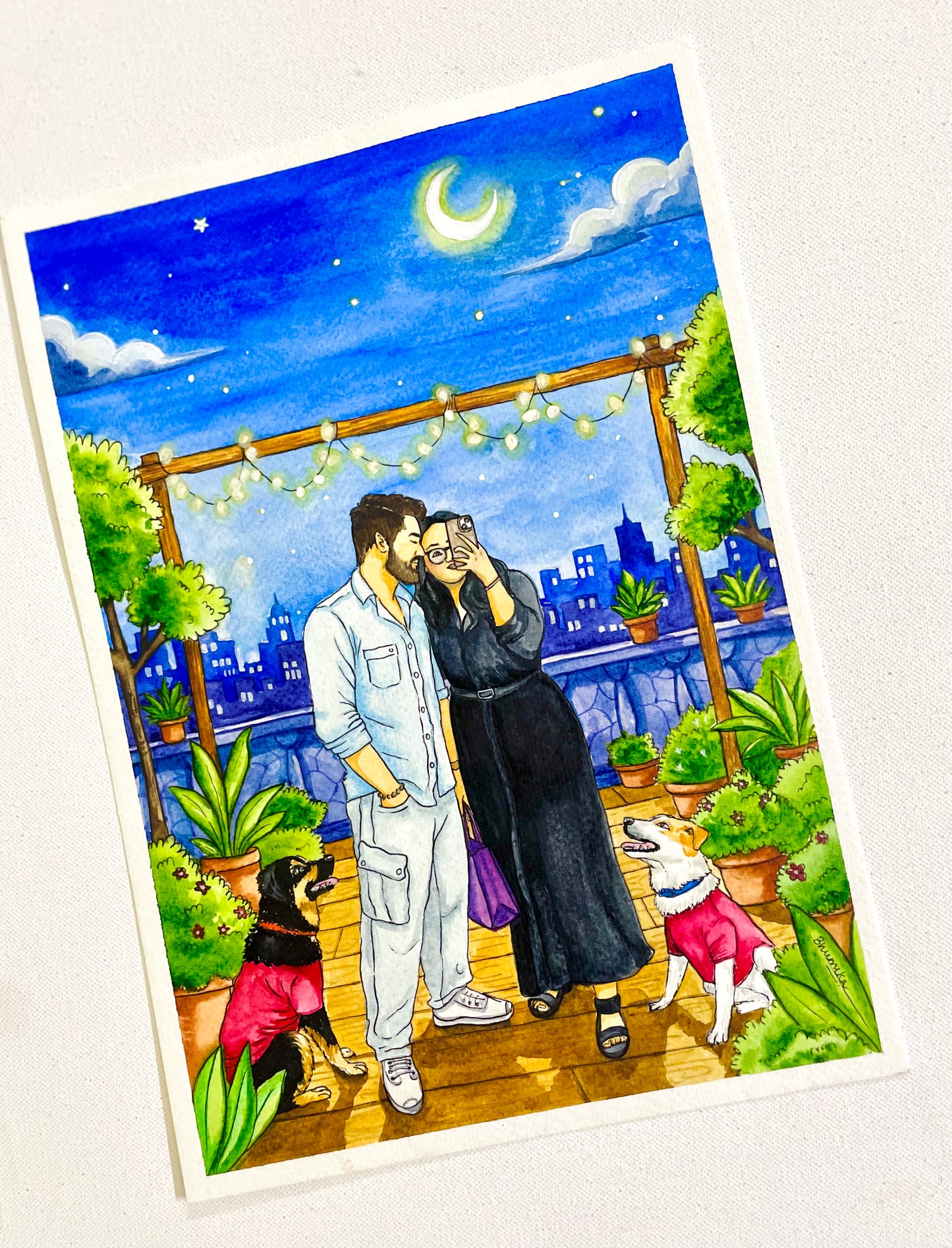 Watercolour Illustration Painting