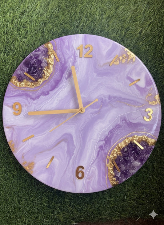 Resin Geode clock