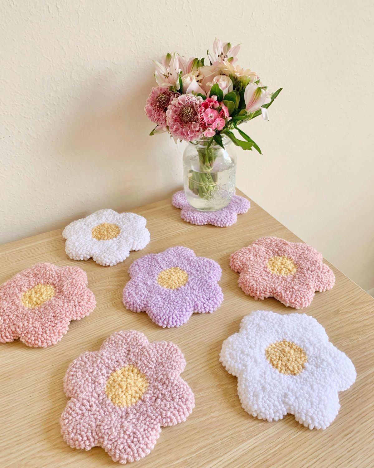 Punch Needle Coasters