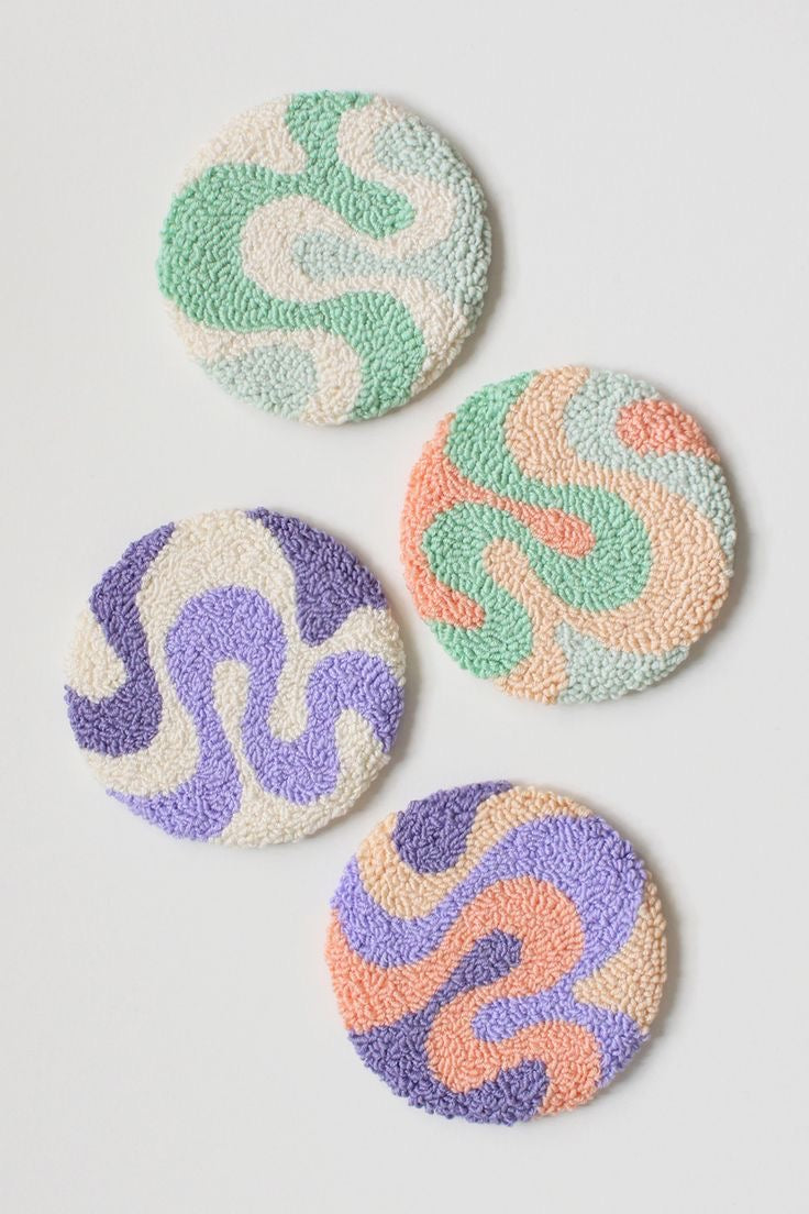 Punch Needle Coasters