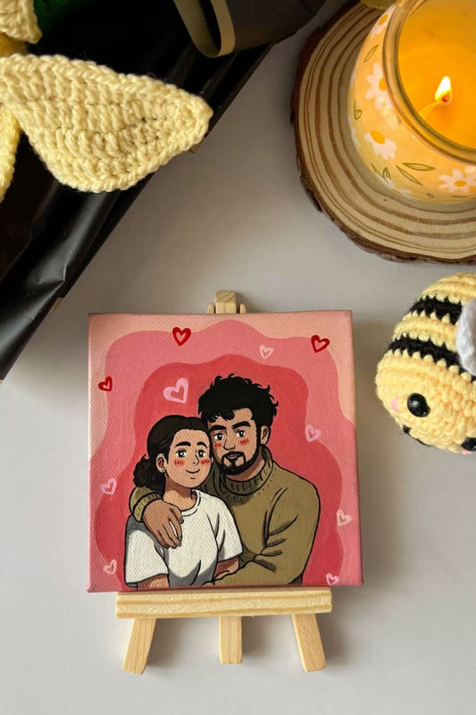 Mini canvas painting