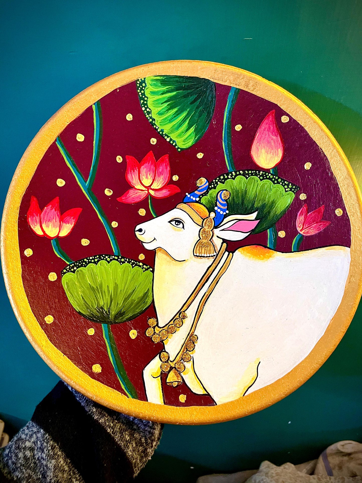 Teracotta plate painting hanging