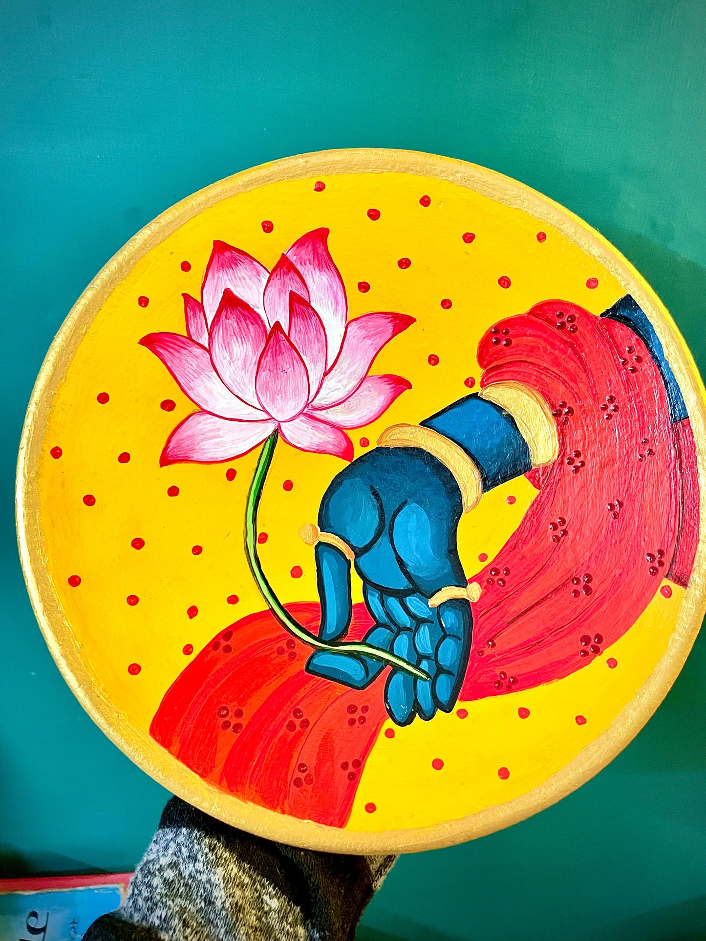 Teracotta plate painting hanging