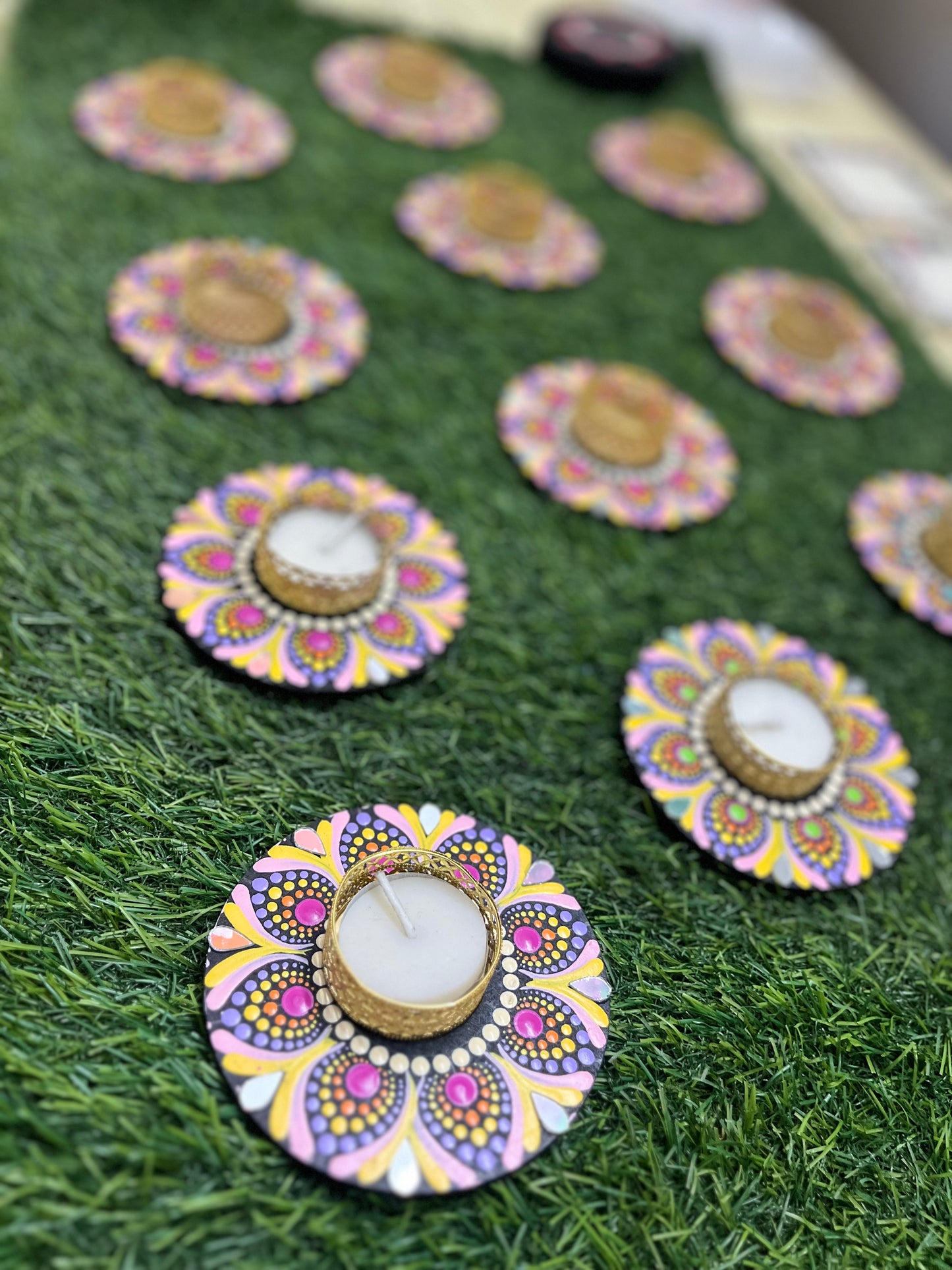 Mandala Diya stand