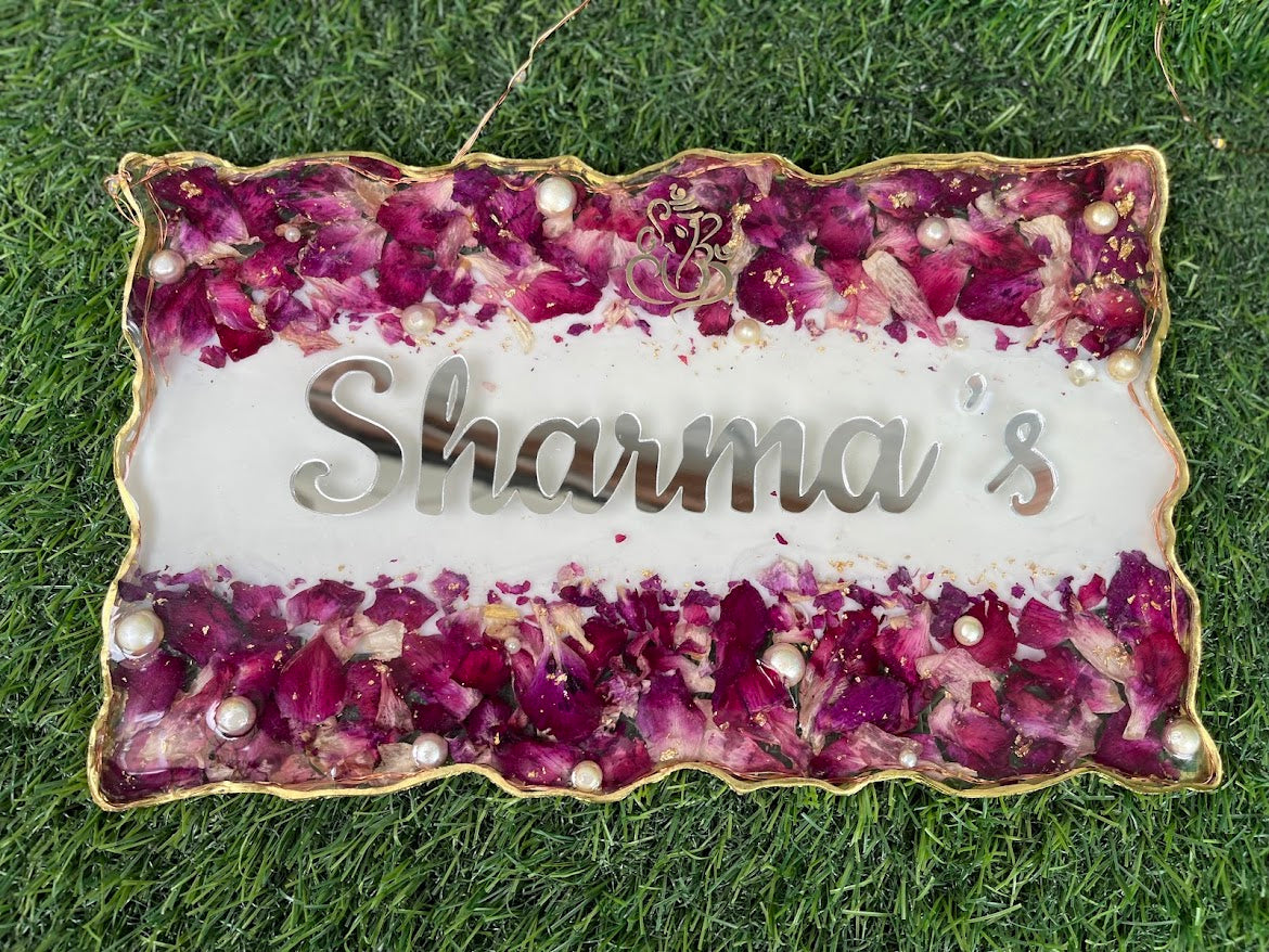 Varmala Nameplate (orchids)
