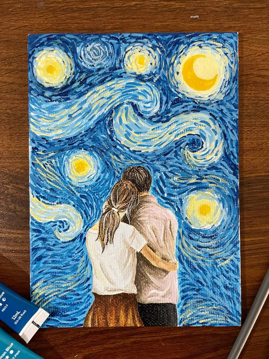 Mini canvas painting