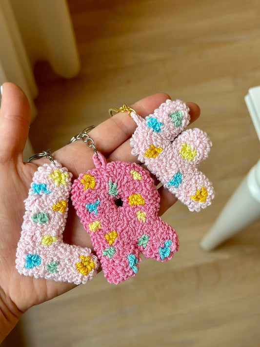 Punch Needle Keychains