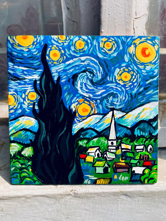 Mini canvas painting 4inch