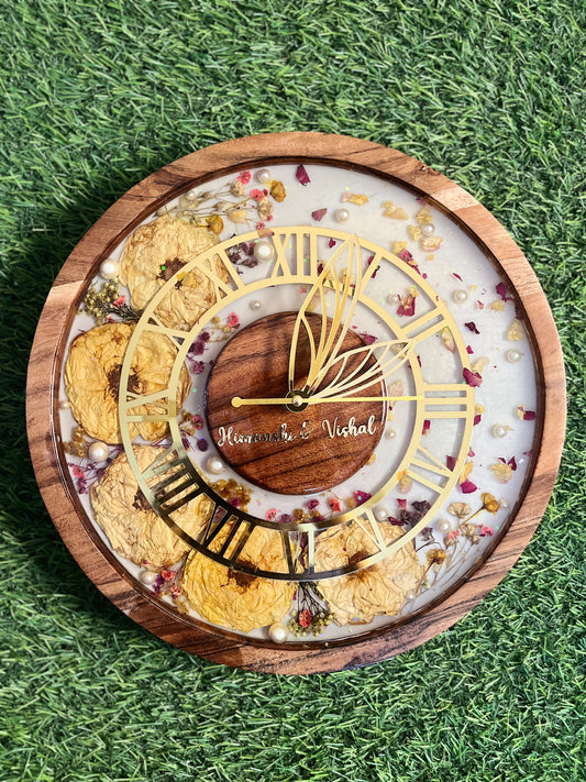 Varmala Teakwood Clock