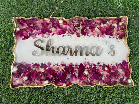 Varmala Nameplate (orchids)